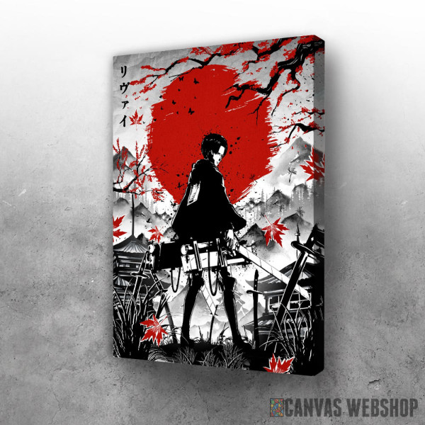 Slika Attack On Titan Levi minimalistic Slika Attack On Titan Levi minimalistic