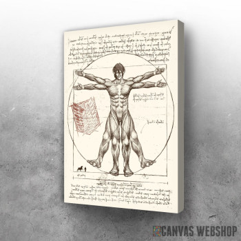 Slika Attack On Titan Vitruvian Eren Slika Attack On Titan Vitruvian Eren