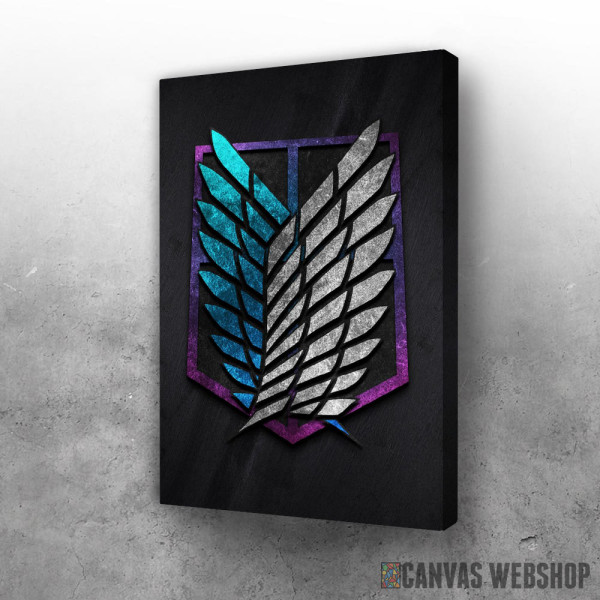 Slika Attack on Titan Survey Corps blue