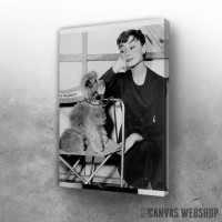 Slika Audrey Hepburn With a Dog Slika Audrey Hepburn With a Dog