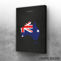 Slika Australija - zastava u mapi