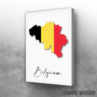 Slika Belgija - mapa i zastava Slika Belgija - mapa i zastava