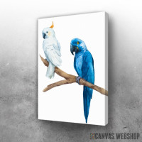 Slika Beli i plavi papagaj