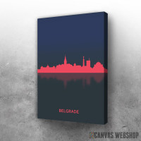 Slika Beograd - crveno Slika Beograd - crveno
