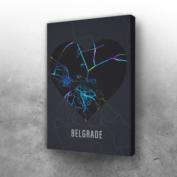 Beograd - mapa u srcu