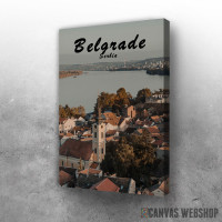 Slika Beograd - pogled na reku Slika Beograd - pogled na reku