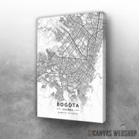 Slika Bogota mapa - white