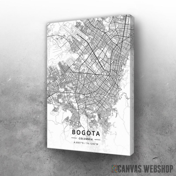 Slika Bogota mapa - white