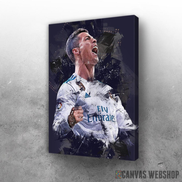 Slika Cristiano Ronaldo celebrate abstract Slika Cristiano Ronaldo celebrate abstract