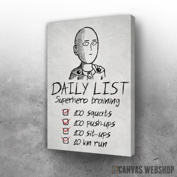 Slika Daily list superhero Slika Daily list superhero