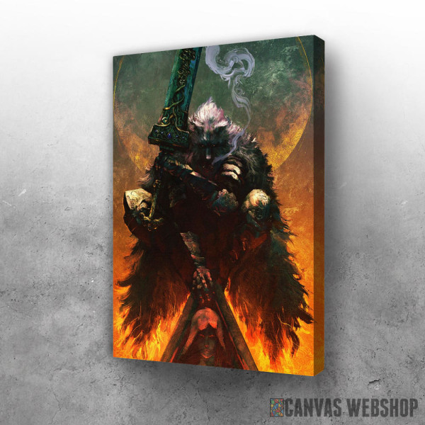 Slika Dark Souls Lone Wolf in fire Slika Dark Souls Lone Wolf in fire