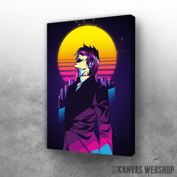 Slika Death Note Kira Synthwave Slika Death Note Kira Synthwave