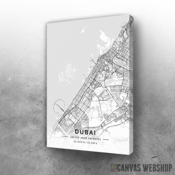 Slika Dubai mapa - white
