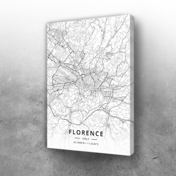 Firenca mapa - white