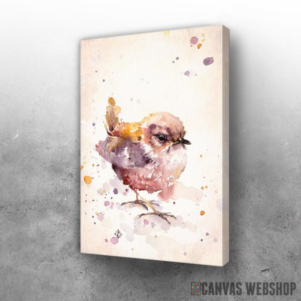 Slika Fluffy Le Wren Water Colour Art