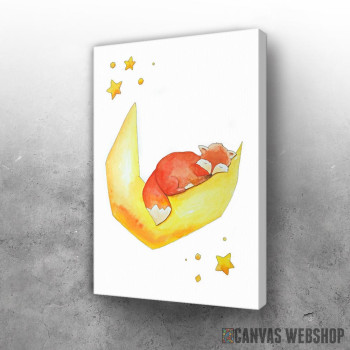 Slika Fox sleeps on the Moon