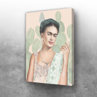 Frida Kahlo in green