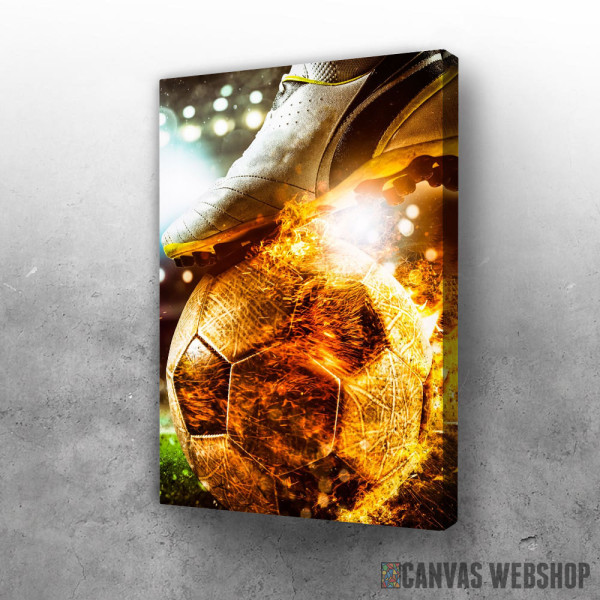 Slika Fudbalska lopta u vatri