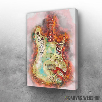 Slika Hendrix Monterey Guitar Slika Hendrix Monterey Guitar