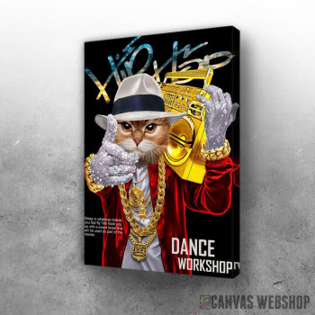 Slika Hip Hop Rapper Tabby Cat Slika Hip Hop Rapper Tabby Cat