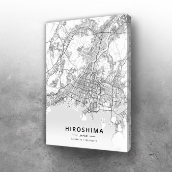 Hirošima mapa - white