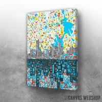 Slika Houston City Abstract