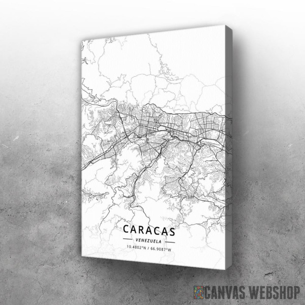 Slika Karakas mapa - white Slika Karakas mapa - white