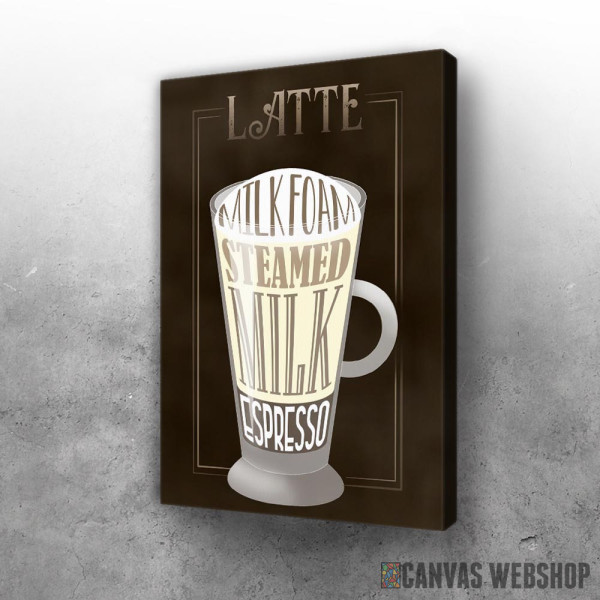 Slika Latte Coffee Sign Slika Latte Coffee Sign
