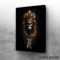 Slika Leonel Mesi i lav