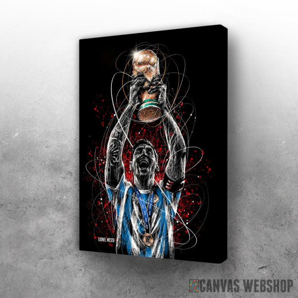 Slika Leonel Mesi podiže pehar