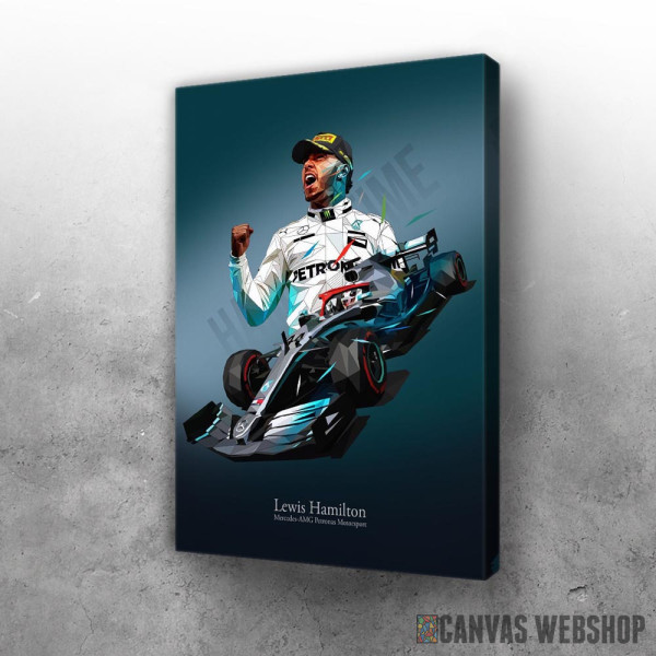 Slika Lewis Hamilton Low Poly