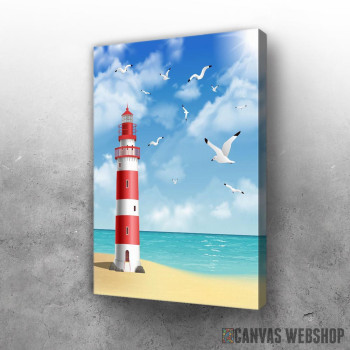 Slika Lighthouse On The Beach Slika Lighthouse On The Beach