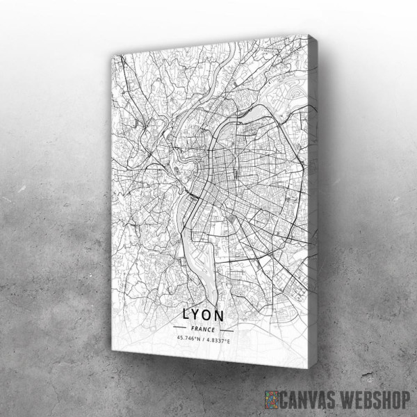 Slika Lion mapa - white Slika Lion mapa - white