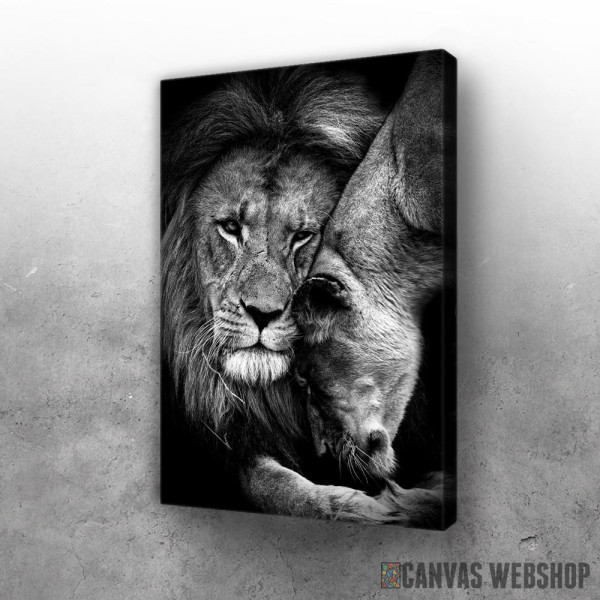 Slika Lions Love black and white Slika Lions Love black and white