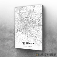 Slika Ljubljana mapa - white