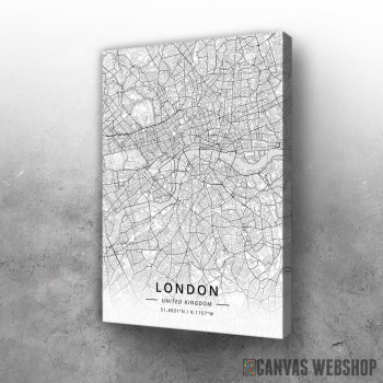 Slika London mapa - white Slika London mapa - white