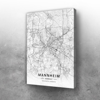 Manhajm mapa - white