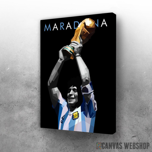 Slika Maradona podiže pehar Slika Maradona podiže pehar