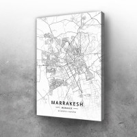 Marakeš mapa - white