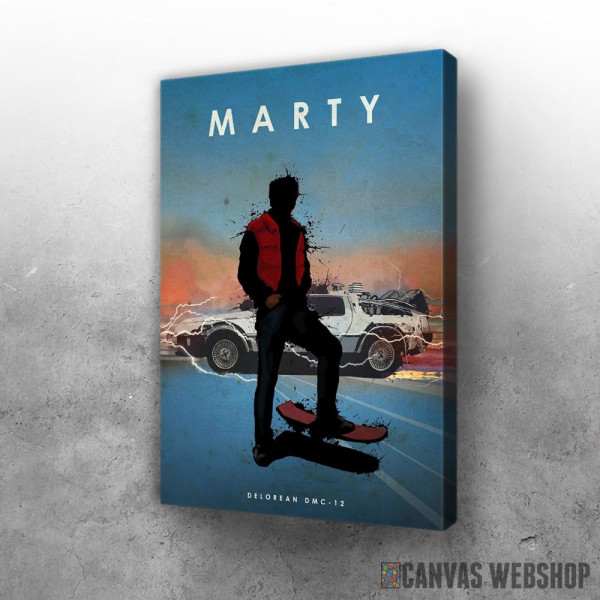 Slika Marty has a Delorean