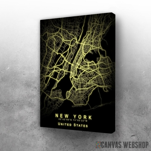 Slika Nju Jork SAD - mapa