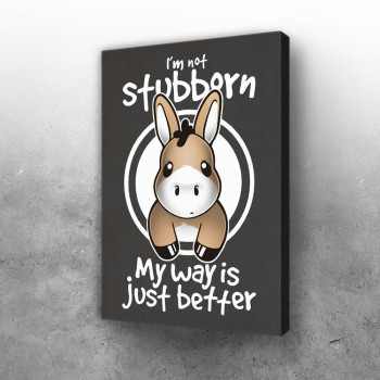 Not stubborn mule