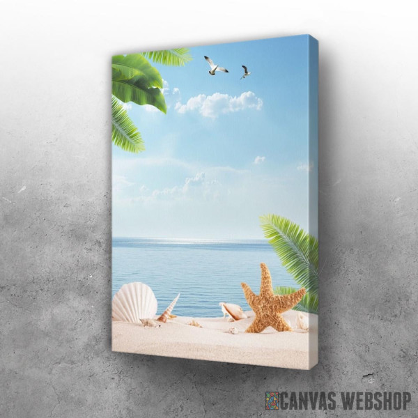 Slika Palm Beach With Seashells