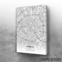 Slika Pariz mapa - white
