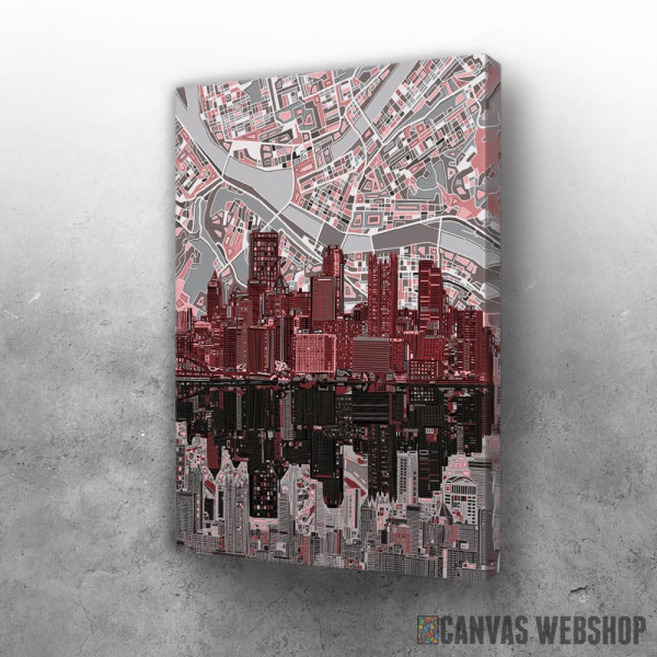 Slika Pittsburgh City Abstract Slika Pittsburgh City Abstract