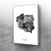 Poljska mapa - crno belo