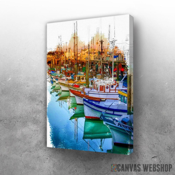 Slika Portrait Of A Ship Dock Slika Portrait Of A Ship Dock