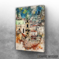 Slika Prague in Watercolor