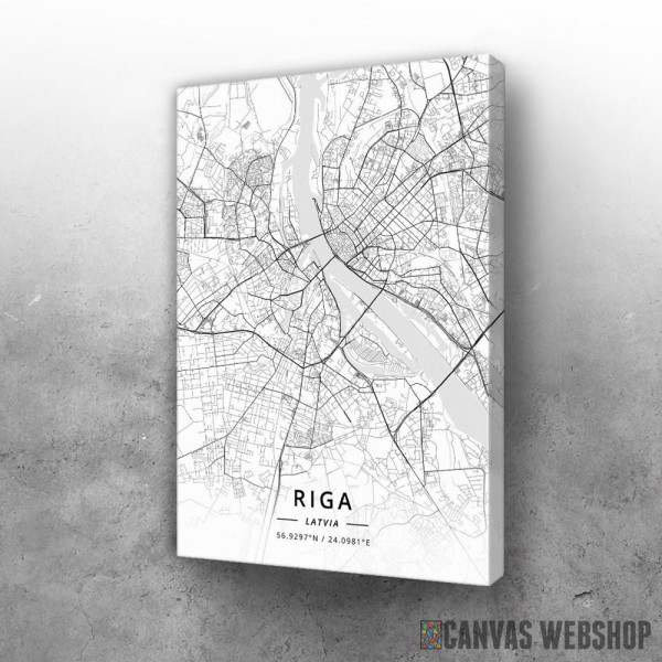 Slika Riga mapa - white