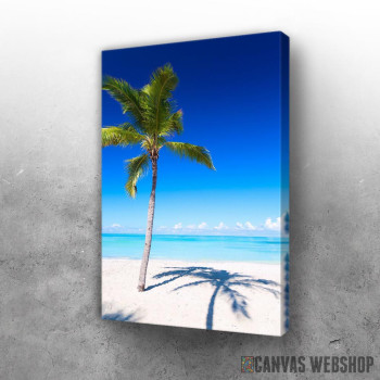Slika Sandy Palm Beach At Sea Slika Sandy Palm Beach At Sea